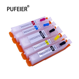 PGI-780 CLI-781 Empty Refillable Ink Cartridge With Chip for Canon TR8570 TS707 TS6370 PG780 CLI781 Inkjet Printer CISS
