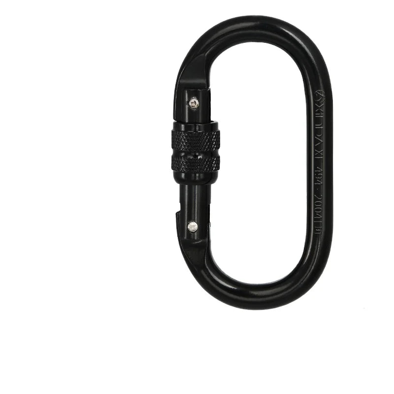Outdoor Equipment Rock Climbing Main Lock Mountaineering Buckle O Type Steel Lock Wire Lock Type Mountaineering Buckle 25KN