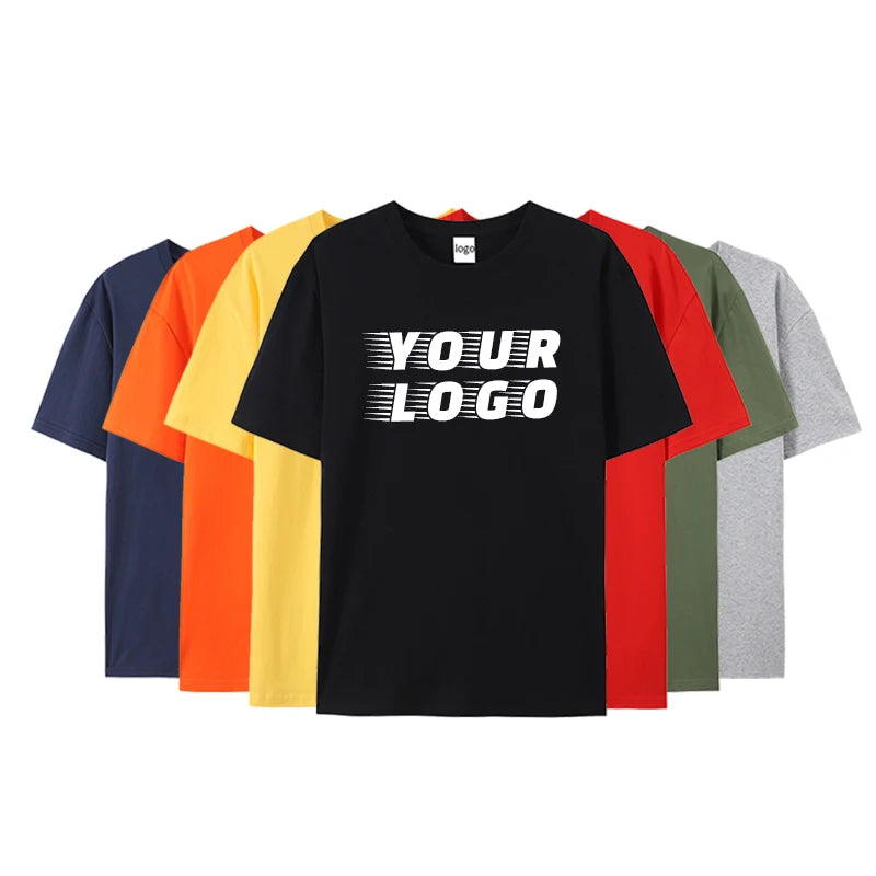 Wholesale Mens  Drop Shoulder Design T-shirt Custom Quality Printing Blank 100% Cotton Tshirt Oversized t Shirt