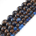 Wholesale 4/6/8/10/12mm Dark Blue Cloisonne Semi Gemstone Loose Stone Beads Necklace Bracelet Earrings Jewelry Making