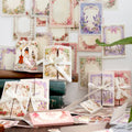 50 Sheets/pack  Material Paper Record Spring Series Retro Basic Handbook DIY Material Decoration Priming