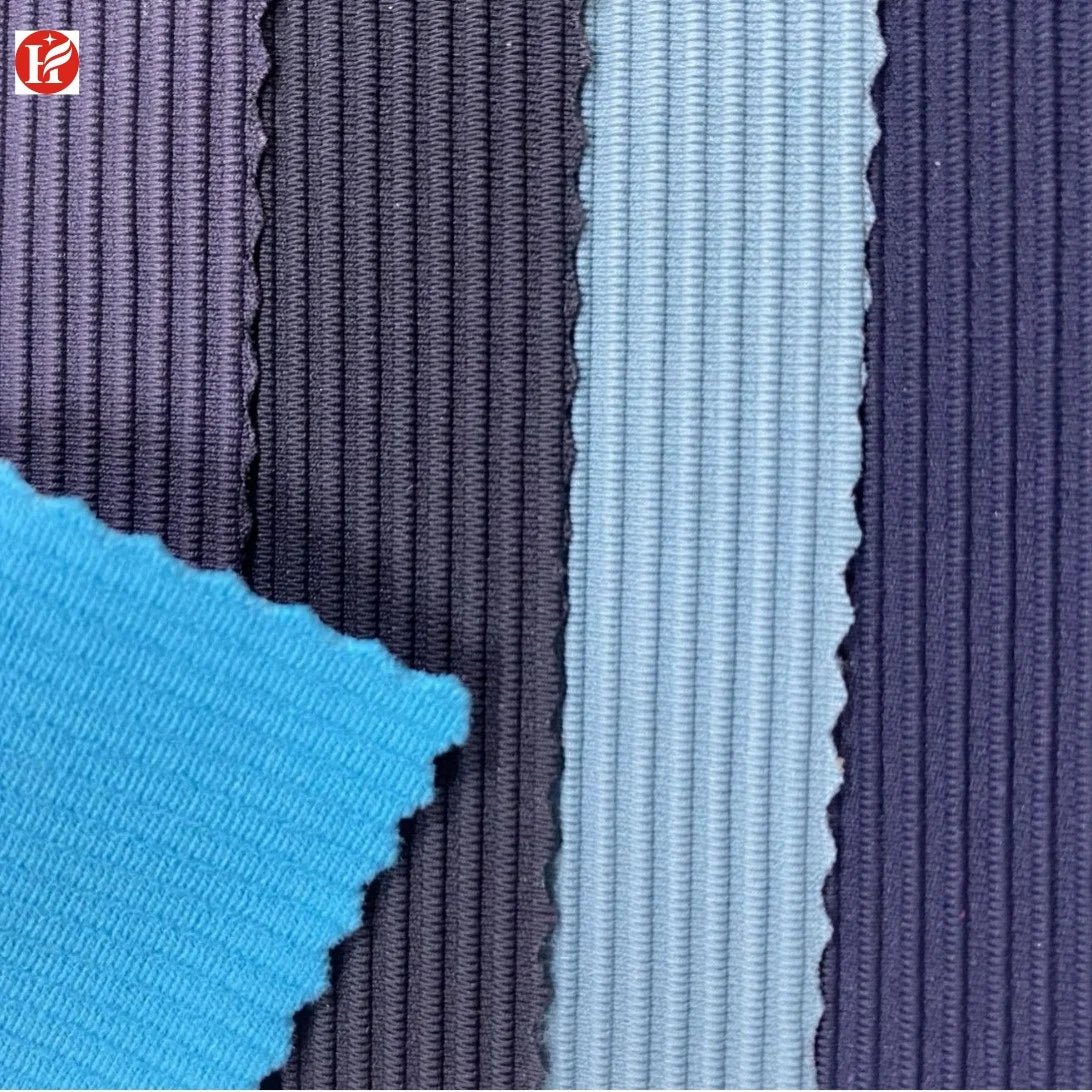 Hot Selling 75% Nylon 25% Spandex Elastic Combed Stripe Warp Knit Printed Mesh Fabric for Yoga Underwear Dresses Global Shipping