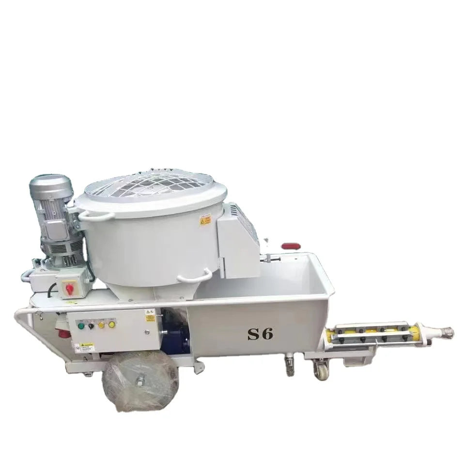 Concrete Screw Mortar Spraying Machine YANGFENG S6 Cement Mortar Spray Machine