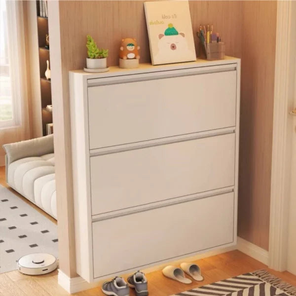 Multi Layer Shoes Rack Storage 3 Layers Shoe Turning Frame Hidden Shoe Cabinet