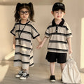 Children's Summer Suit Boy 2025 New Baby Casual Summer Dress Western Style Girl Dress