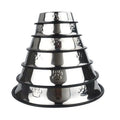 Paw Design Rubber Base Pet Food Water Feeder Stainless Dog Bowl Pet Bowl