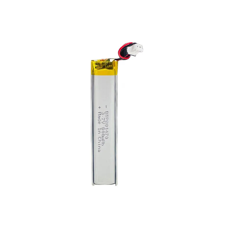 OEM ODM Special-shaped Ultra-narrow Lipo Batteries Li-Polymer 3.7v 801470 800mAh Rechargeable Lithium Polymer Battery