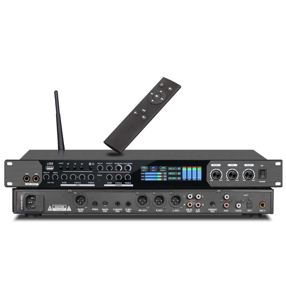 KU308 Professional KTV USB Digital Audio Processor Karaoke Processor KTV Effector USB Interface/ Connect
