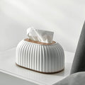 Lightweight Luxury Advanced Spring Type Storage Box Durable PP Plastic Desktop Tissue Bin Foldable Functional Living Room Design