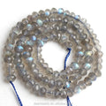 Wholesale High Quality Faceted Rondelle Disc Abacus Labradorite Gemstone Beads for DIY Jewelry Making 2*3mm 4*6mm