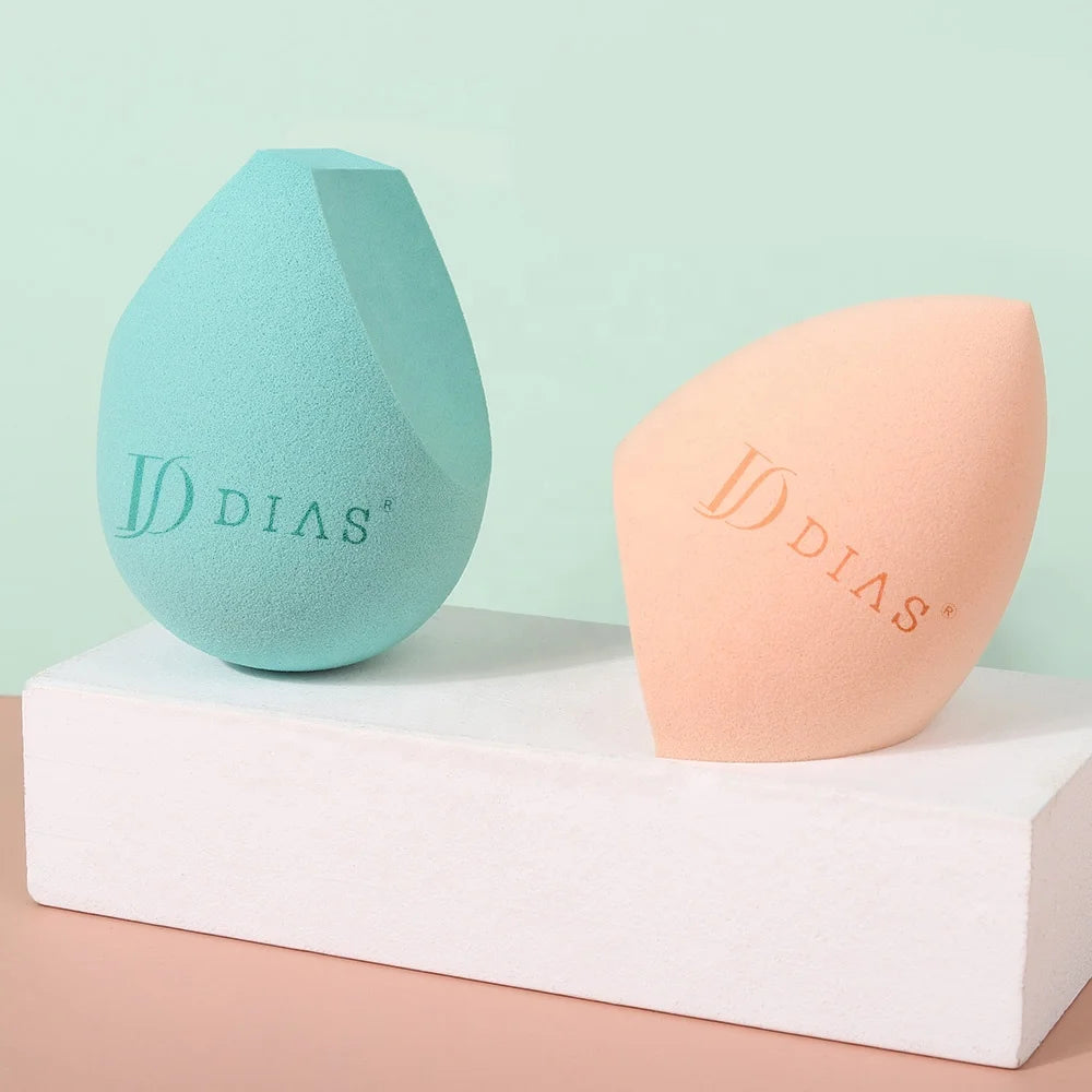Dias Pink 3Cut Shape Custom Makeup Foundation Cosmetic Sponge Logo Extra Large Make up Sponge Latex Free Blender Sponge Makeup
