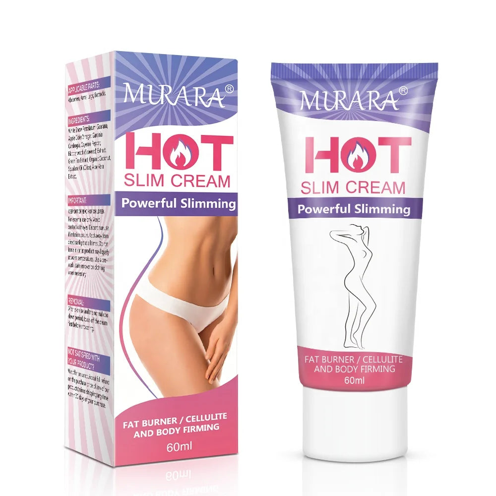 MURARA 60ml Hot Fat Burning Weight Loss Body Firming Anti Celulite and Powerful Slimming Cream