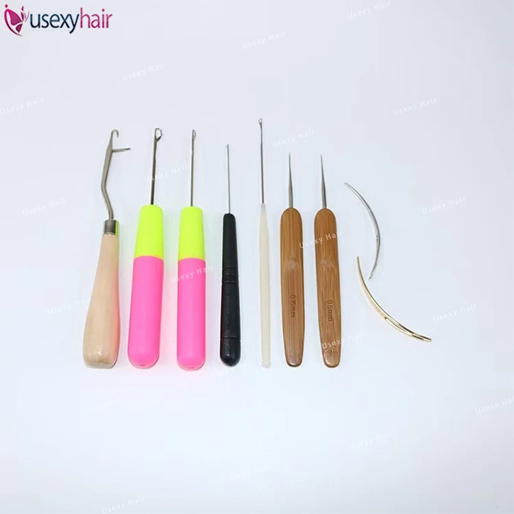 Hair Extension Tool Crochet Hooks Weave Knitting Knit Braid Needle Craft Hair Lock Hair Braid Needle Sewing Accessories MegaBDM