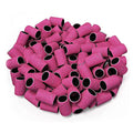 Professional Purple White Pink Nail Sanding Bands Custom Logo 180girt Fine Polish Sanding Bands for Nail Drill Bits Factory Sale