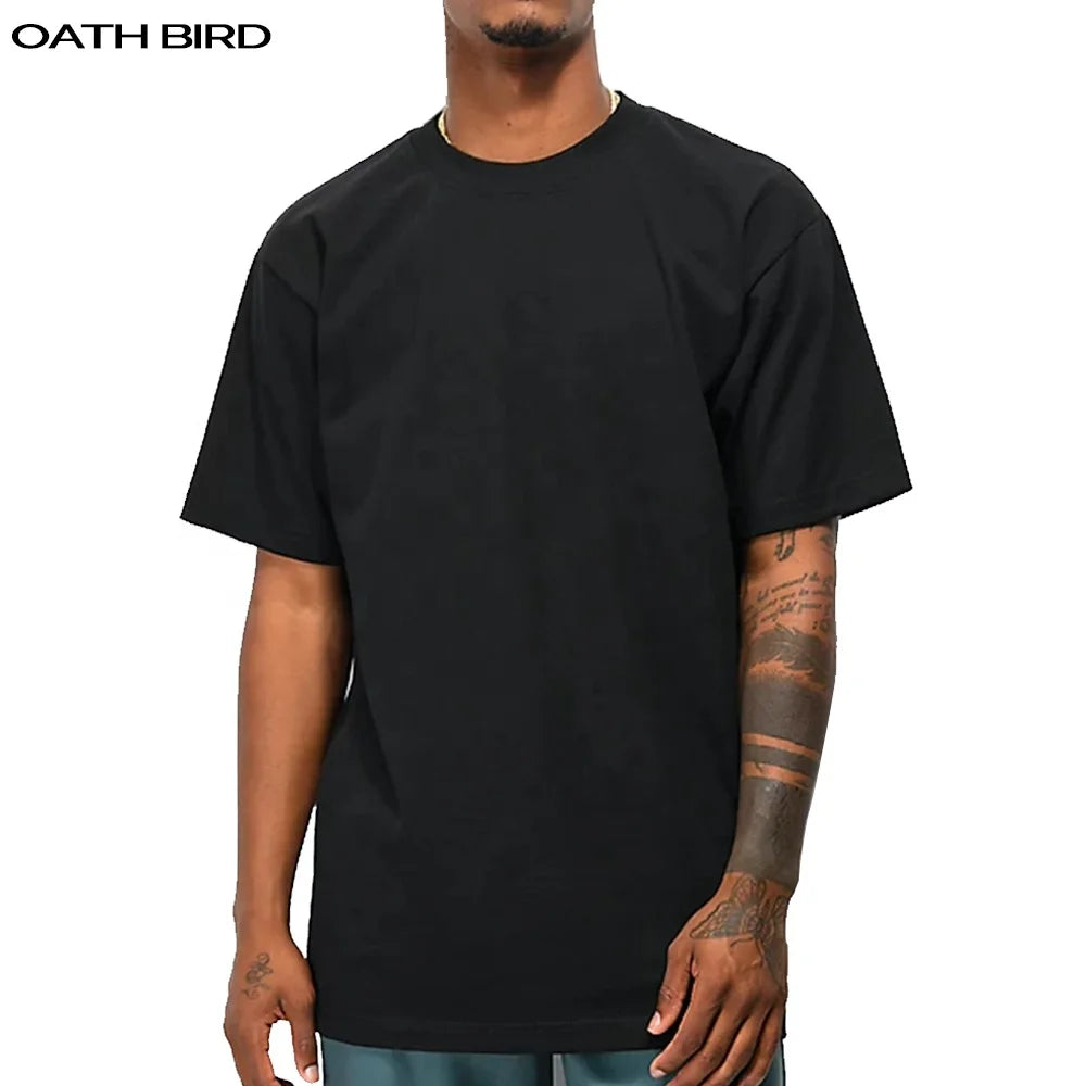 100% Cotton Unisex Tshirt Customize Your Own Brand Label logo Graphic DTG Men's T-shirt 3D Puff Screen Printing Custom T Shirt