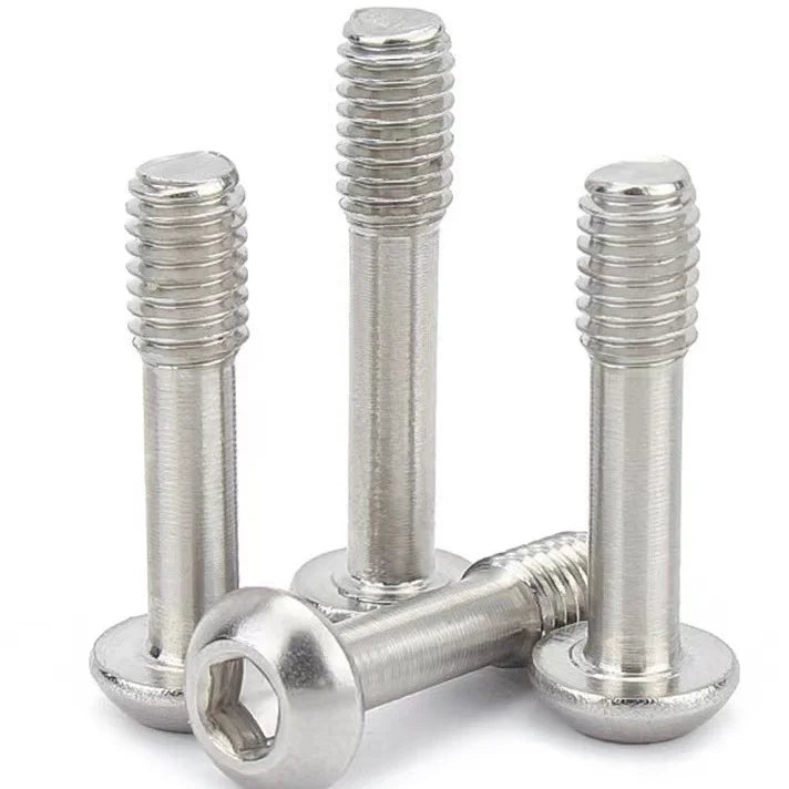 Customised Stainless or Steel Allen Bolts Hexagon Socket Slot Button Round Pan Head Captive Panel Screw With Half Threaded