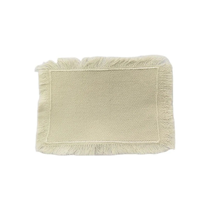 Qualisub Personalized Patch Sublimation Rectangle Shape with Sewing Stitches Patches with Heat Melt Film Hat Patch