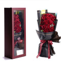 Top Sale 21-Head Artificial Soap Scented Rose Bouquet Beautiful Box for Mother's Day Christmas New Year Birthday Valentine's Day