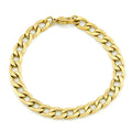 Classical Jewelry Vendor Stainless Steel NK Links Gold Color Plated Figaro Chain Link Bracelet Unisex