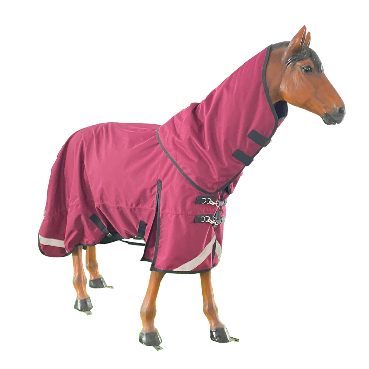 Outdoor Windproof 1200d Ripstop Fabric Winter Turnout Show Rug 200g Light Weight 6'0 Waterproof Horse Rugs