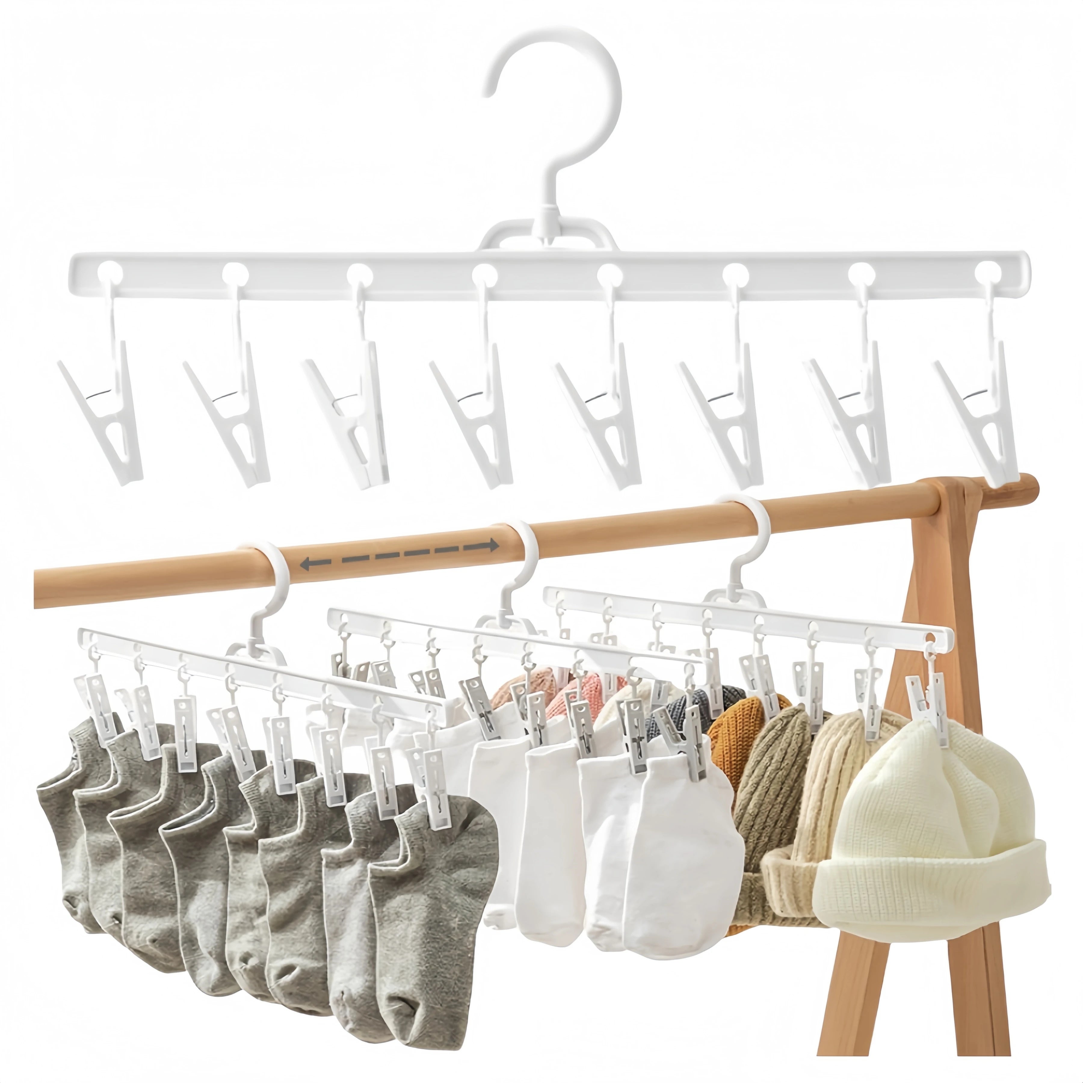 Drying Rack Sock Clip Outdoor Drying Rack Windproof Dip Plastic Clip Drying Dip Plastic Coat Rack Household Non-slip Jacket