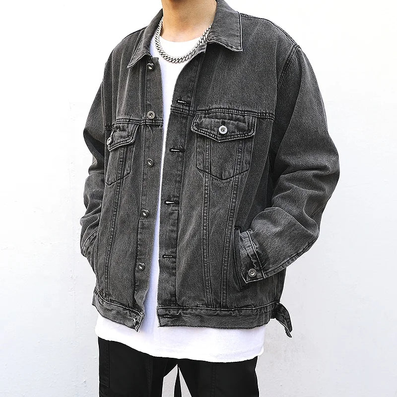 OEM Private Label Fashion Men Stock Drop Shipping Jeans Jacket for Men Clothes