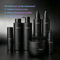 Luxury Skincare Packaging Set Custom Lotion Pump Shampoo Bottle Cream Jar Mist Spray Bottle with Embossed Design