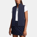 Women's Lightweight Soft Shell Insulated Vest Stand Collar Sleeveless Stretch Jackets