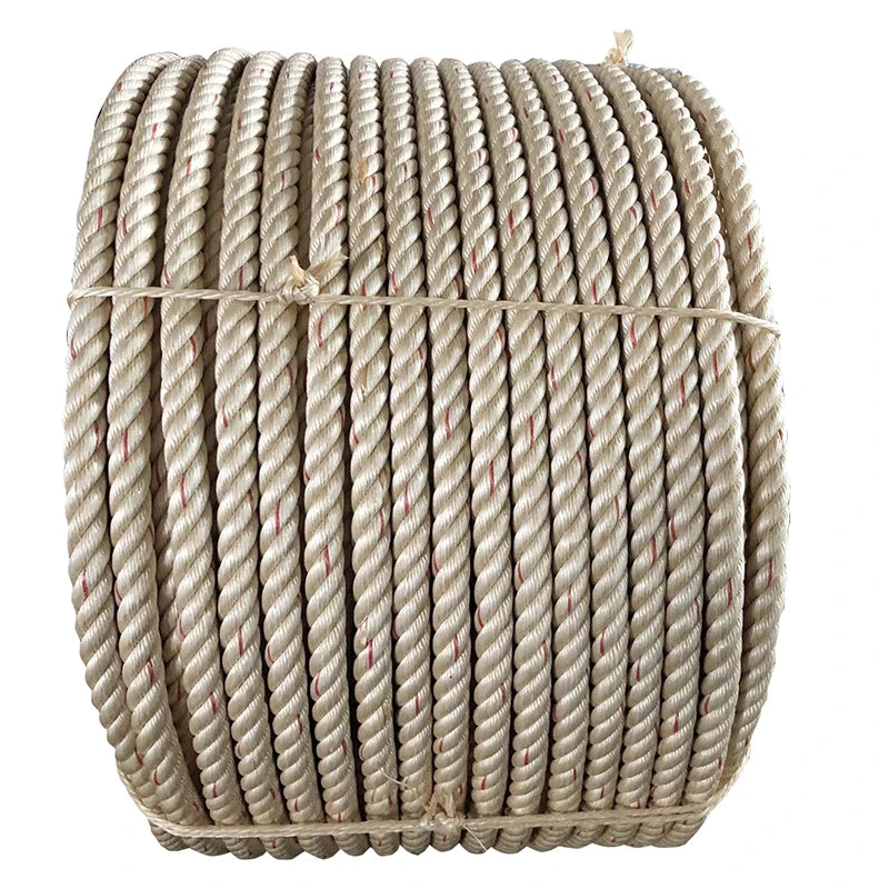 Wholesale 3/4/8 Strands Polyprophylene  Plastic Rope Twisted Braided PP Danline Rope for Fishing Marine Towing