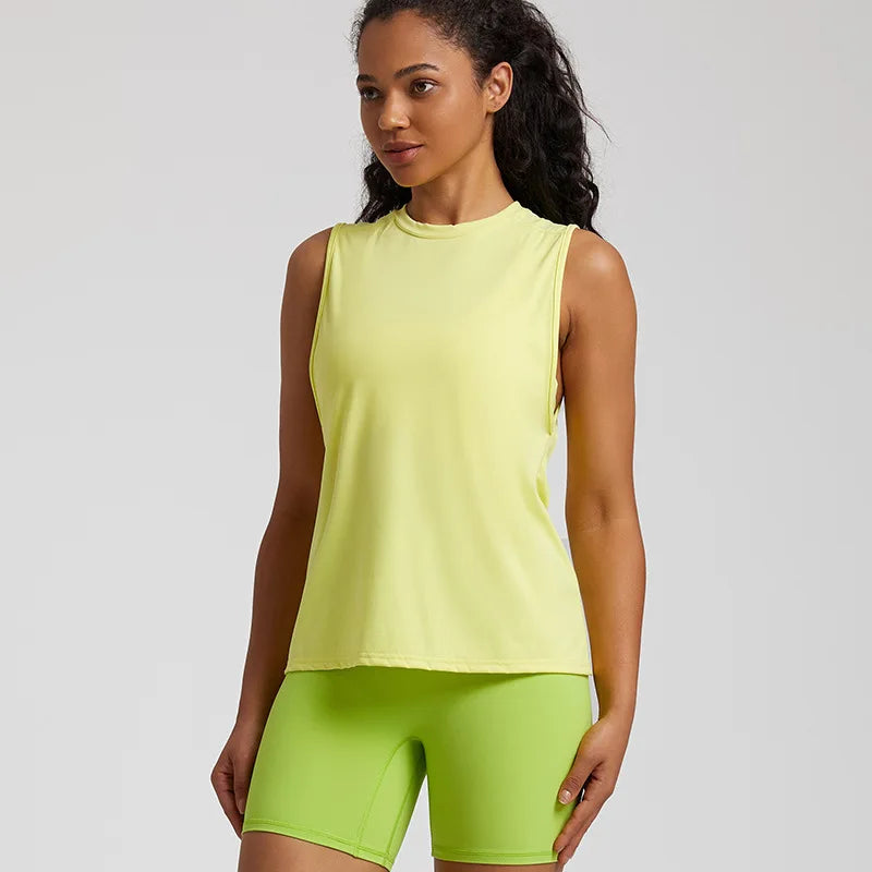 Design OEM Cotton Tennis Clothing Sports Wear Tennis T-shirt Women's Golf Paddle Tennis Sleeveless Shirt