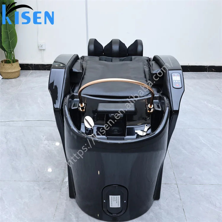 Luxury Thai Hair Washing Salon Head Spa Shampoo Bed 3d 4d Full Body Electric Massage Sofa Chair With Heating and Steamer