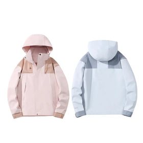 Aoyema Men Women Color Blocked Pocket Half Zip Pullover 100% Nylon Running Windproof Waterproof Anorak Windbreaker Jacket