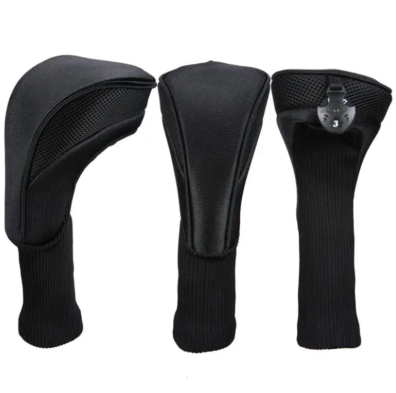Long Neck Mesh Hybrid Putter Golf Club Interchangeable Headcover with No. Tag Sock Style