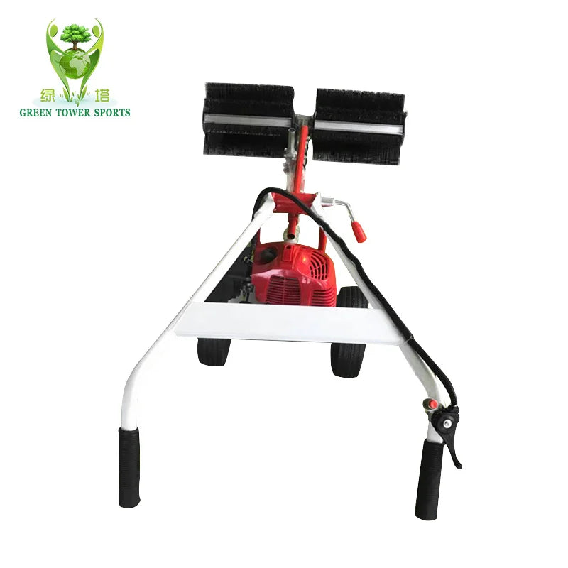 Handheld Gasoline 2-stroke Engine Lawn Sweeper Turf Brush Combing Brushing Machine for Artificial Grass