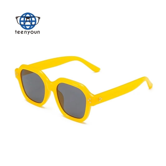 Teenyoun 2024 Purple Y2k Sunglasses Women Personalized Luxury Square Frame Sunglasses Wholesale