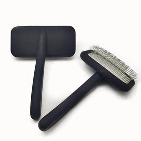 Baoli ODM Large120x178mm Pet Wooden Slicker Brush Soft Rubber Coating Cat Grooming Brush Long Pin Slicker Dog Brush for Fluffing