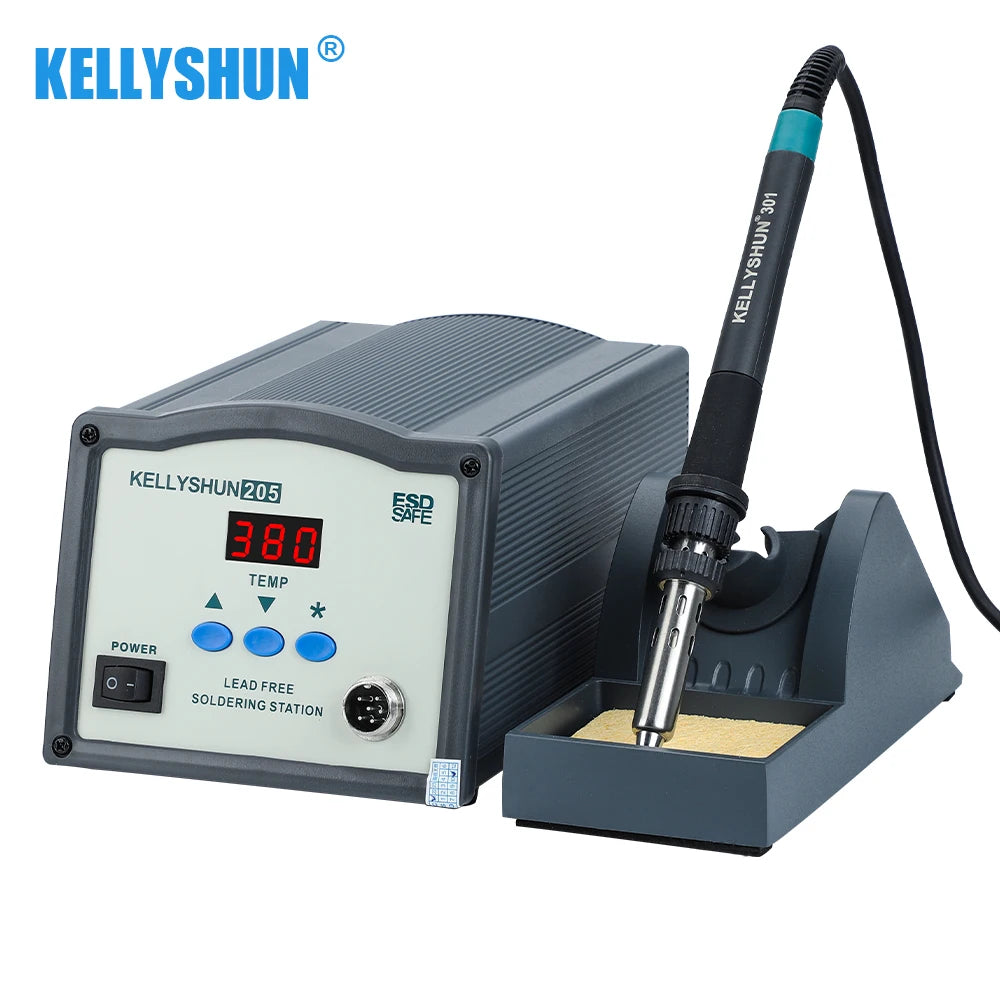 KELLYSHUN Soldering Station 205 150W Heavy Soldering Station with Digital Display Intelligent Temperature Knife and Needle