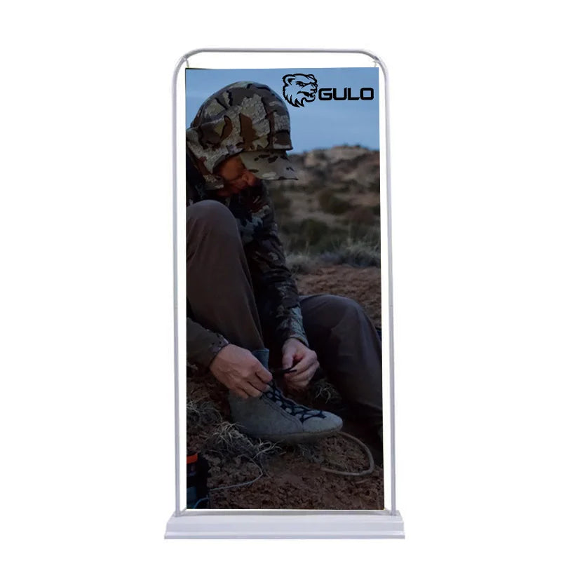Promotion Advertising Event Poster Banner 60x160cm 80x180cm 120x200cm Door Shape Printing Stand Display