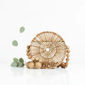Designer Top Seller Ladies' Handmade Bamboo Woven Solid Color Open Clutch Bag Popular Beach Tote Fashion Casual Style Custom