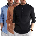 Clearance Sales Spring Summer Collection Custom Printed Men's Formal Office Business Shirts Stand Collar Anti-Wrinkle