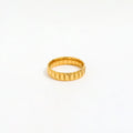 High End 18K PVD Gold Plated Arc Croissant Rings for Women Stainless Steel Jewelry