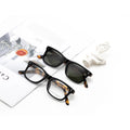 Handmade Retro Acetate Square Spectacles for Men Diamond Face Shape Match Optical Eye Glasses Frame