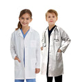 Cheap Custom Printed Logo Scientist Role Play Pretend Children Uniform Hospital Dental Doctor Role Play White Kids Lab Coats