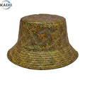 Laser Basin Hat Colorful Stage Wearing Fisherman Hat on Both Sides Hip-Hop Sun Protection Hat
