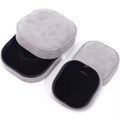 Shenzhen Factory Custom Luxury Blue Velvet Ring Box Made of Leather PC Material Jewellery Luxury Velvet Packaging Gift Box