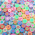 Mixed Color Porcelain and Polymer Clay Beads Slices 1000pcs/Bag Loose for Handmade Bracelets & Necklaces Jewelry Making