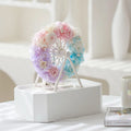 Upgraded Eternal Flower Rotating Blue Tooth Audio Ferris Wheel Emotional Gift Double-sided Garland for Mothers Day Gifts