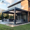3X3 3X4 3X6 Outdoor Bioclimatic Garden Buildings Pergola Metal Motorized Adjustable Waterproof Aluminum Frame Aluminium Pavilion MegaBDM