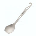 Titanium 3-in-1Camping Spork Spoon Fork & Bottle Opener Combo Utensil Outdoor Camping Titanium Spork with Bottle Opener MegaBDM