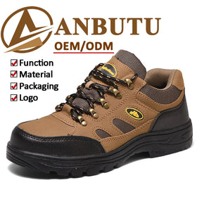 Hot Sale Indestructible Steel Toe Industrial Safety Shoes Anti Puncture and Slip Men Safety Boots for Construction